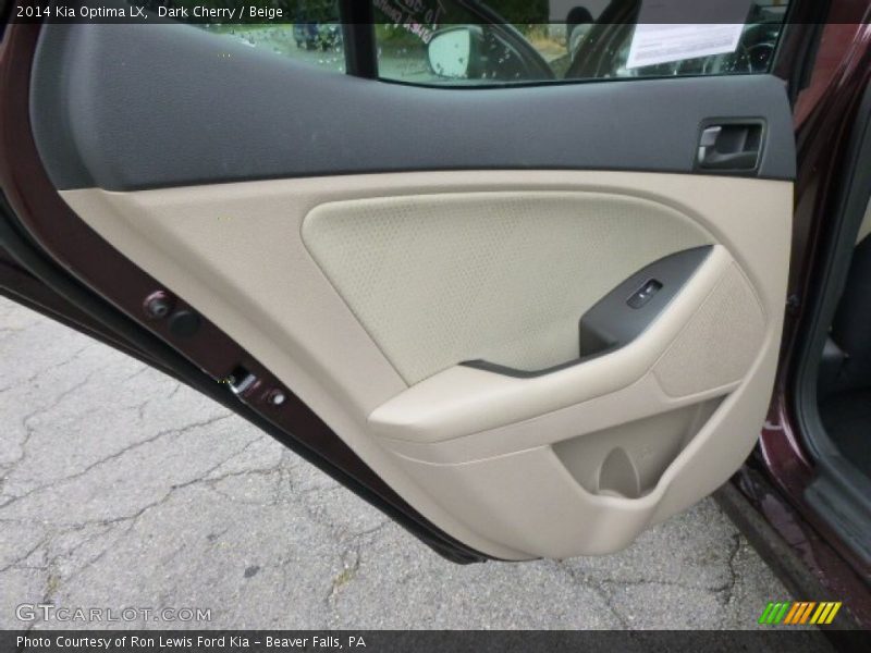 Dark Cherry / Beige 2014 Kia Optima LX