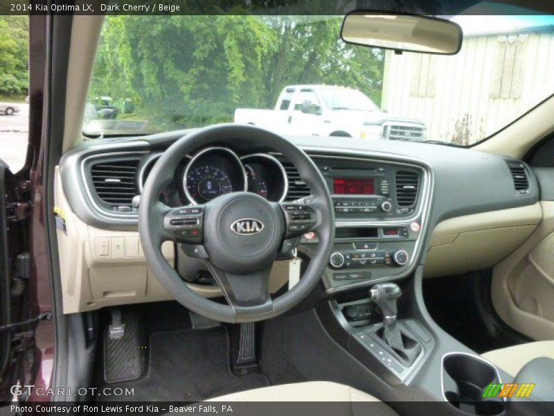 Dark Cherry / Beige 2014 Kia Optima LX