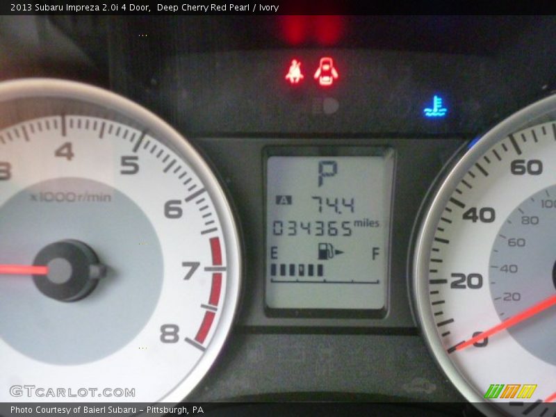 Deep Cherry Red Pearl / Ivory 2013 Subaru Impreza 2.0i 4 Door