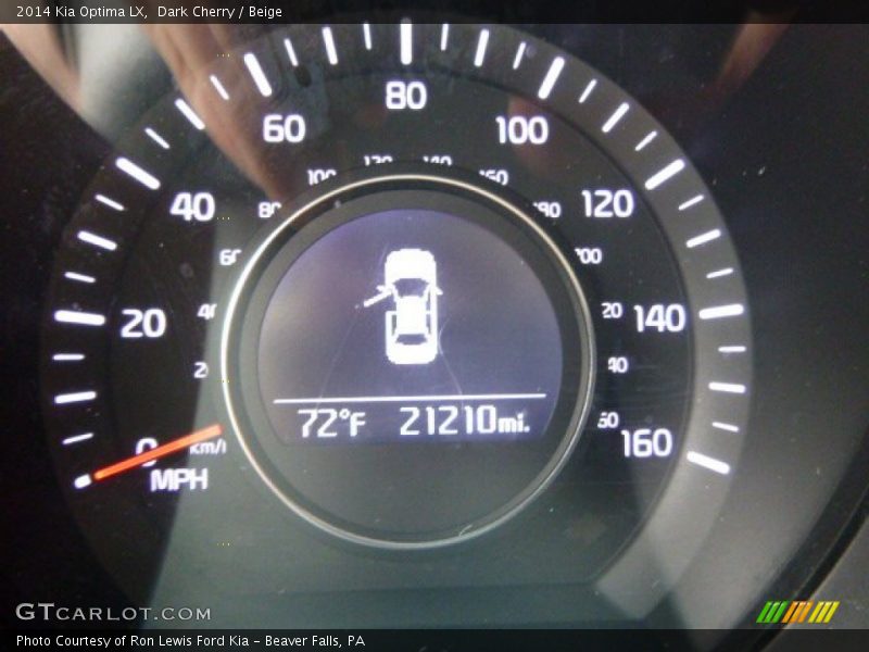 Dark Cherry / Beige 2014 Kia Optima LX