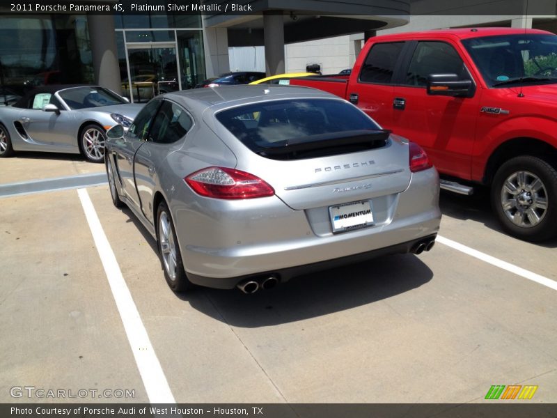 Platinum Silver Metallic / Black 2011 Porsche Panamera 4S