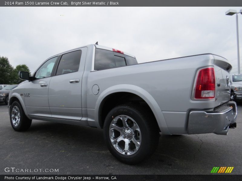 Bright Silver Metallic / Black 2014 Ram 1500 Laramie Crew Cab