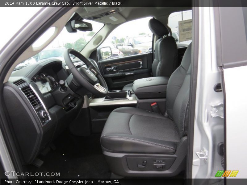 Bright Silver Metallic / Black 2014 Ram 1500 Laramie Crew Cab