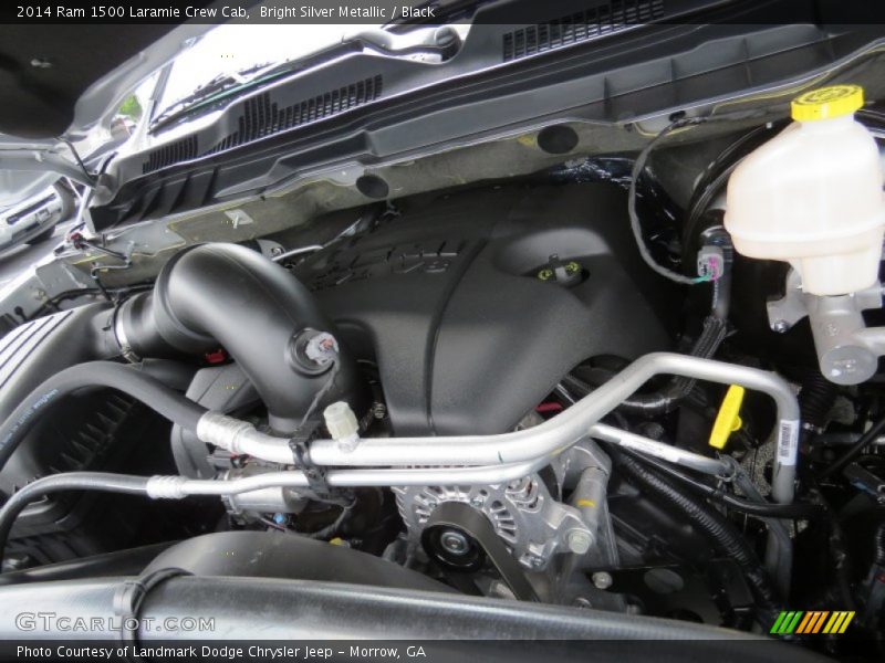 Bright Silver Metallic / Black 2014 Ram 1500 Laramie Crew Cab