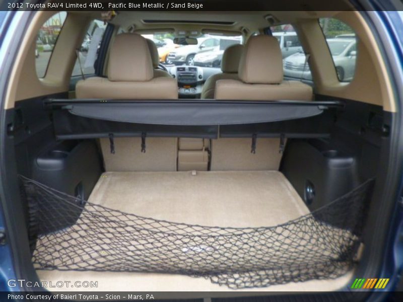 Pacific Blue Metallic / Sand Beige 2012 Toyota RAV4 Limited 4WD