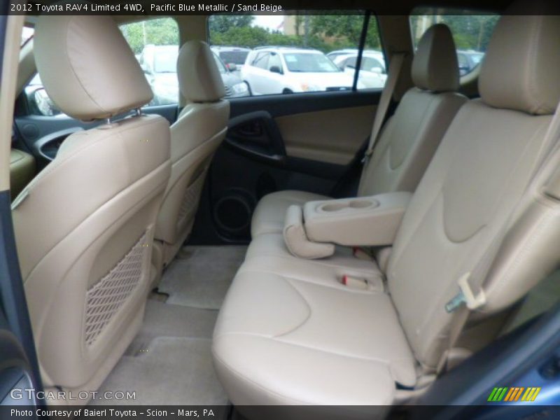 Pacific Blue Metallic / Sand Beige 2012 Toyota RAV4 Limited 4WD