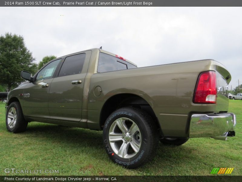 Prairie Pearl Coat / Canyon Brown/Light Frost Beige 2014 Ram 1500 SLT Crew Cab