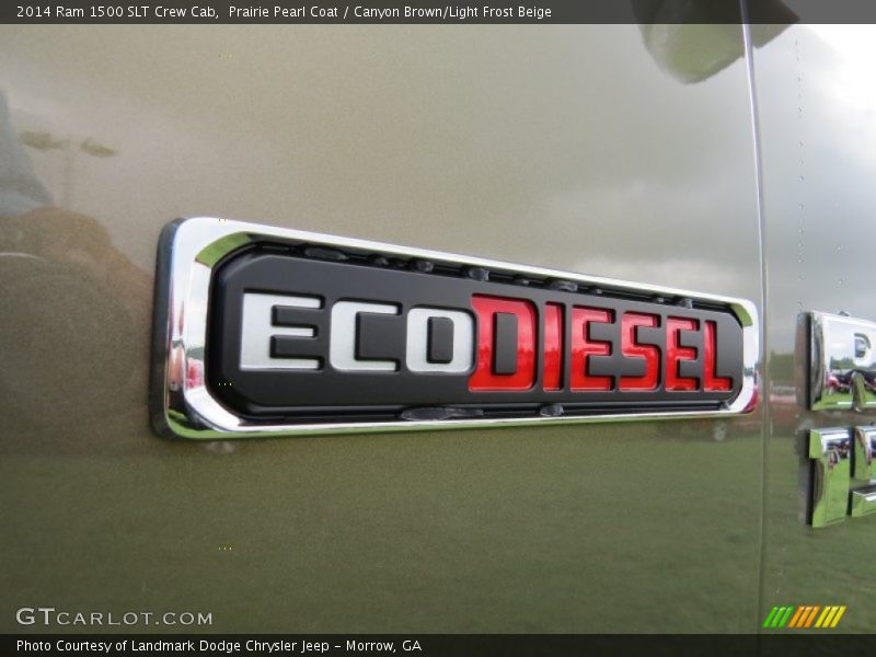 Prairie Pearl Coat / Canyon Brown/Light Frost Beige 2014 Ram 1500 SLT Crew Cab