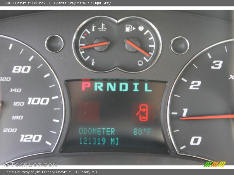 Granite Gray Metallic / Light Gray 2008 Chevrolet Equinox LT