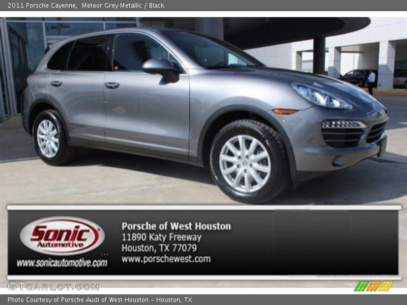 Meteor Grey Metallic / Black 2011 Porsche Cayenne