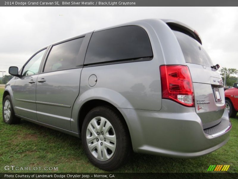 Billet Silver Metallic / Black/Light Graystone 2014 Dodge Grand Caravan SE