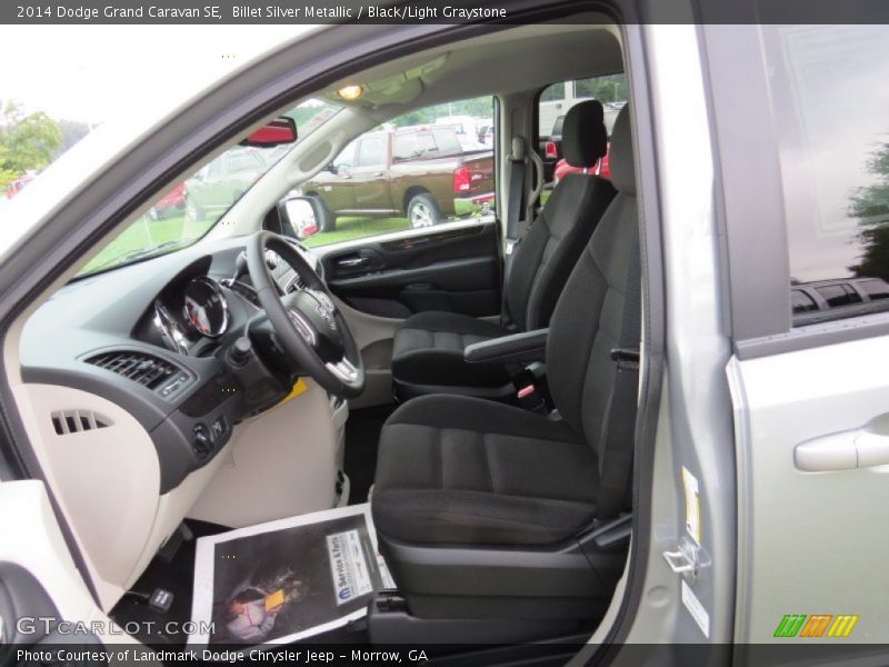Billet Silver Metallic / Black/Light Graystone 2014 Dodge Grand Caravan SE