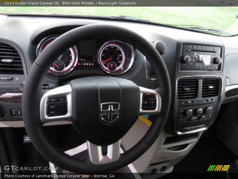 Billet Silver Metallic / Black/Light Graystone 2014 Dodge Grand Caravan SE