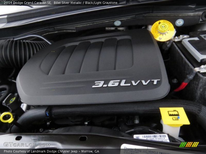 Billet Silver Metallic / Black/Light Graystone 2014 Dodge Grand Caravan SE