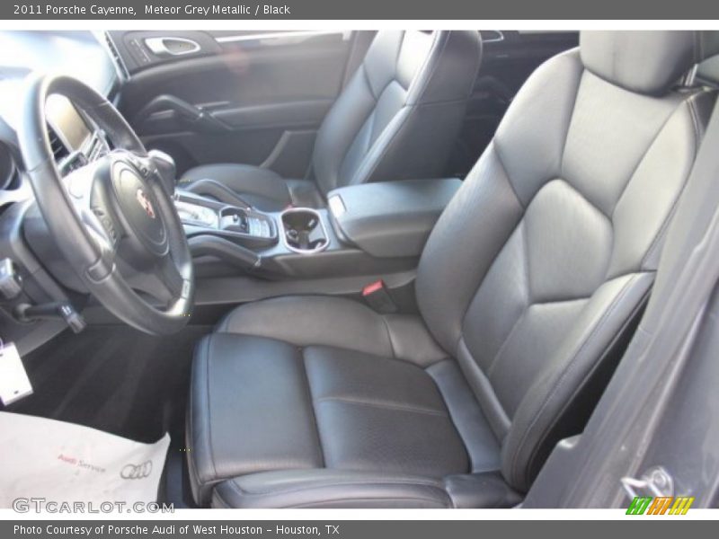 Meteor Grey Metallic / Black 2011 Porsche Cayenne