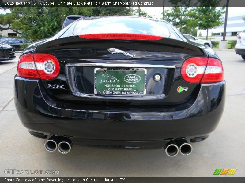 Ultimate Black Metallic / Warm Charcoal/Red Contrast 2015 Jaguar XK XKR Coupe