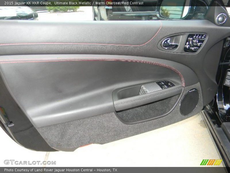 Ultimate Black Metallic / Warm Charcoal/Red Contrast 2015 Jaguar XK XKR Coupe
