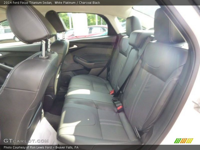 White Platinum / Charcoal Black 2014 Ford Focus Titanium Sedan