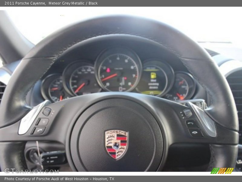 Meteor Grey Metallic / Black 2011 Porsche Cayenne