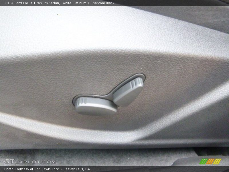 White Platinum / Charcoal Black 2014 Ford Focus Titanium Sedan