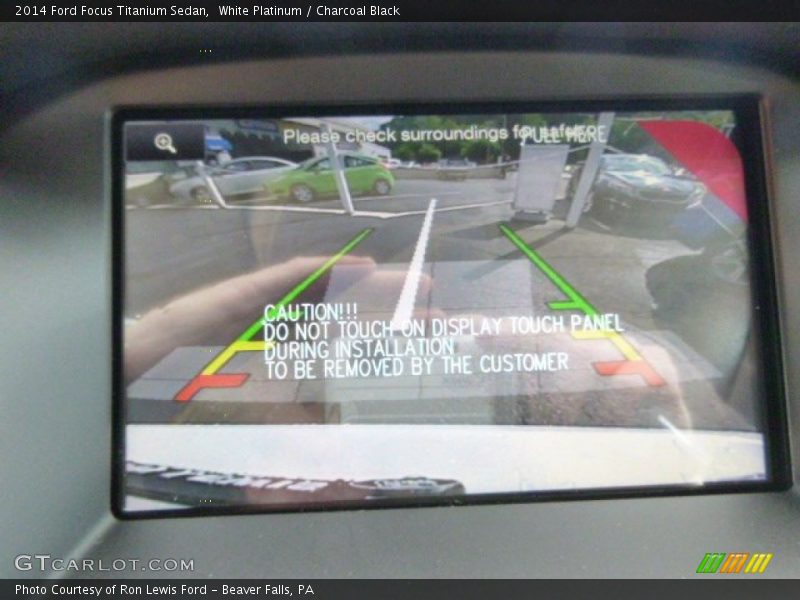 White Platinum / Charcoal Black 2014 Ford Focus Titanium Sedan