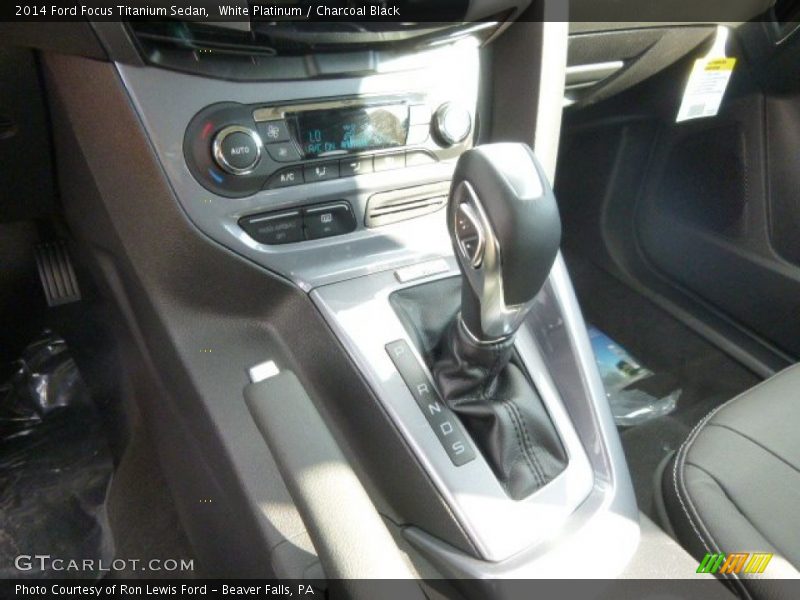 White Platinum / Charcoal Black 2014 Ford Focus Titanium Sedan