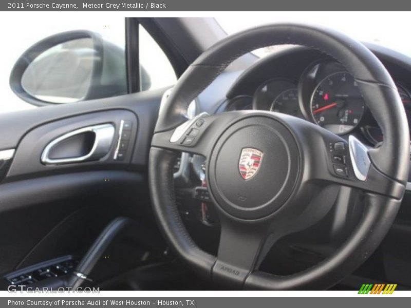 Meteor Grey Metallic / Black 2011 Porsche Cayenne