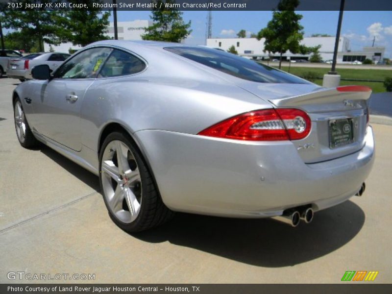Rhodium Silver Metallic / Warm Charcoal/Red Contrast 2015 Jaguar XK XKR Coupe