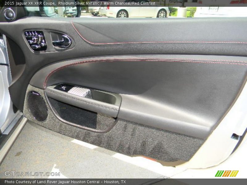 Rhodium Silver Metallic / Warm Charcoal/Red Contrast 2015 Jaguar XK XKR Coupe