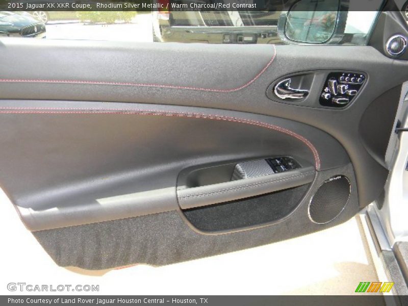 Rhodium Silver Metallic / Warm Charcoal/Red Contrast 2015 Jaguar XK XKR Coupe