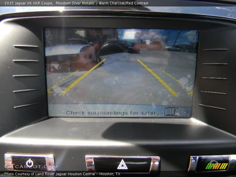 Rhodium Silver Metallic / Warm Charcoal/Red Contrast 2015 Jaguar XK XKR Coupe