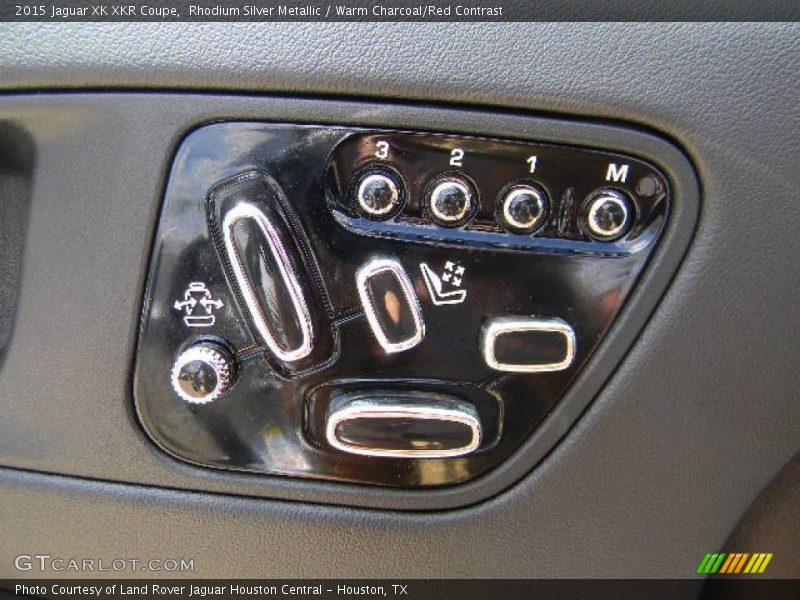 Rhodium Silver Metallic / Warm Charcoal/Red Contrast 2015 Jaguar XK XKR Coupe