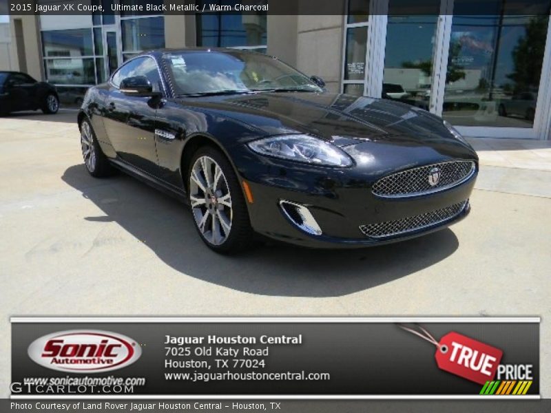 Ultimate Black Metallic / Warm Charcoal 2015 Jaguar XK Coupe