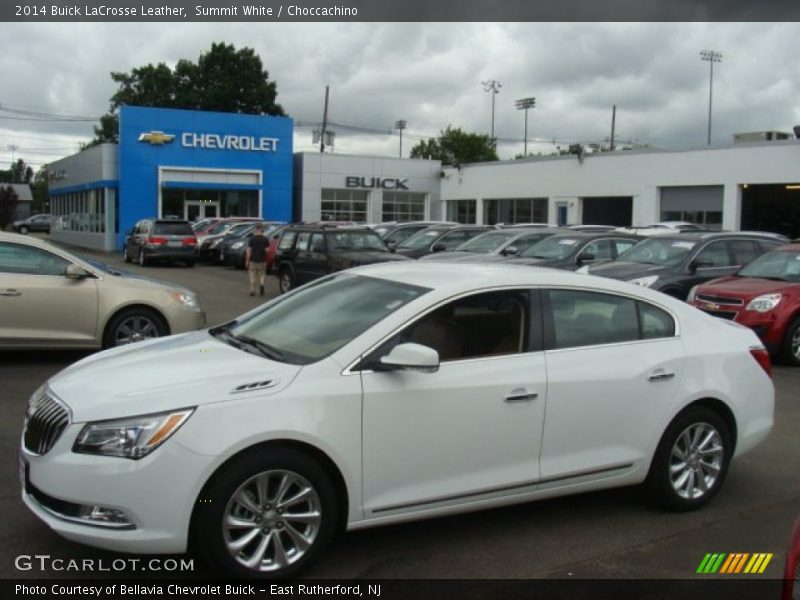 Summit White / Choccachino 2014 Buick LaCrosse Leather