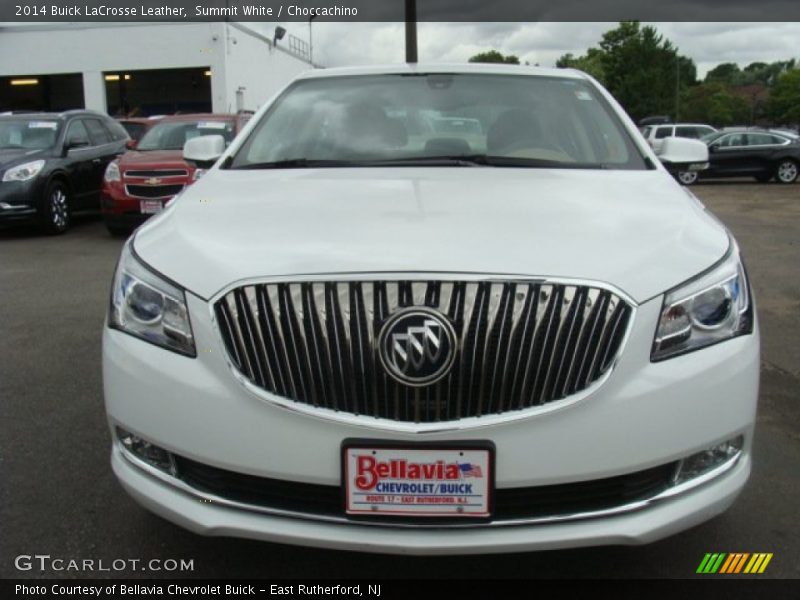 Summit White / Choccachino 2014 Buick LaCrosse Leather