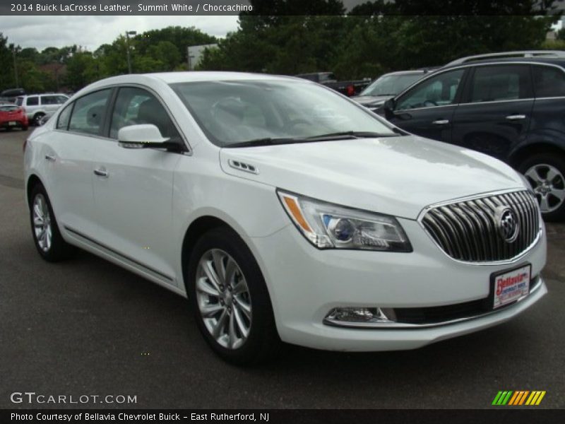 Summit White / Choccachino 2014 Buick LaCrosse Leather