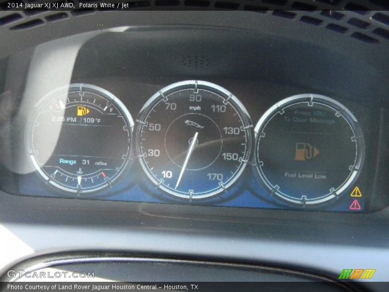 Polaris White / Jet 2014 Jaguar XJ XJ AWD