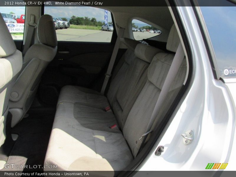 White Diamond Pearl / Gray 2012 Honda CR-V EX 4WD