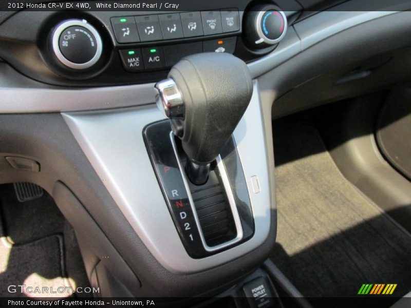 White Diamond Pearl / Gray 2012 Honda CR-V EX 4WD