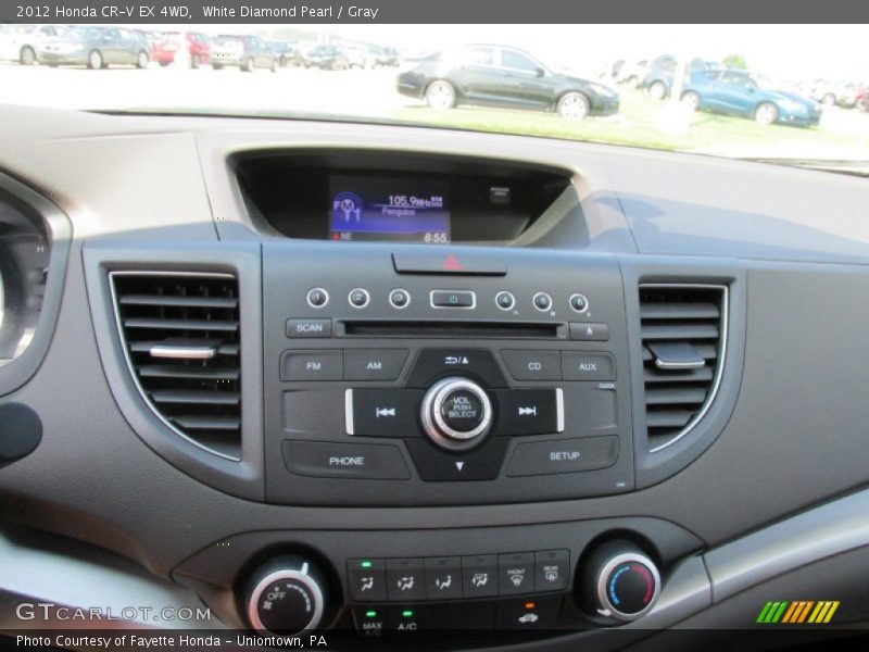 White Diamond Pearl / Gray 2012 Honda CR-V EX 4WD