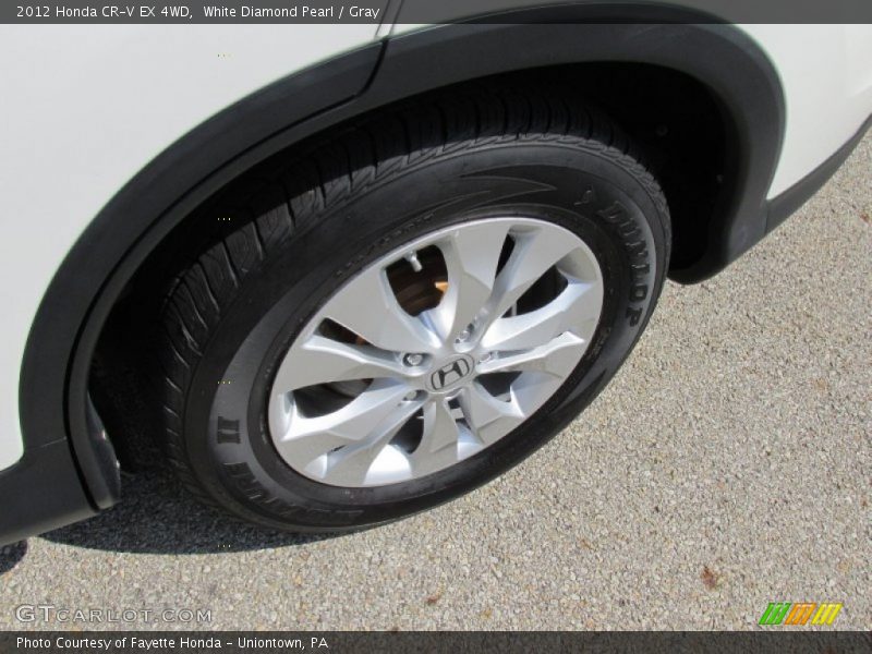 White Diamond Pearl / Gray 2012 Honda CR-V EX 4WD