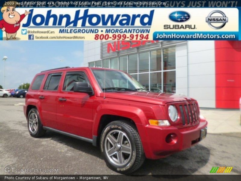 Inferno Red Crystal Pearl / Dark Slate Gray/Medium Slate Gray 2009 Jeep Patriot Sport 4x4