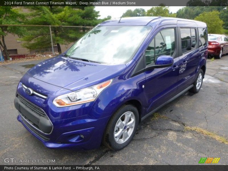 Front 3/4 View of 2014 Transit Connect Titanium Wagon