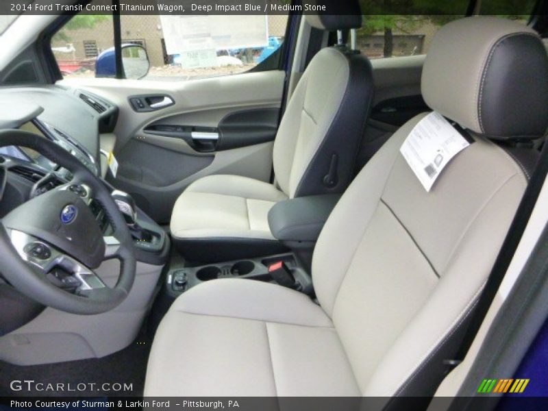 Front Seat of 2014 Transit Connect Titanium Wagon
