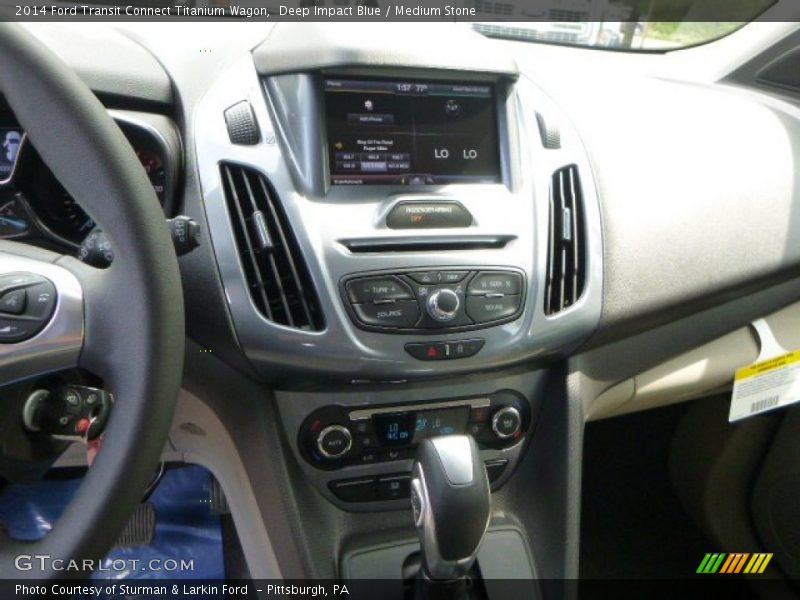 Deep Impact Blue / Medium Stone 2014 Ford Transit Connect Titanium Wagon