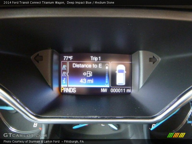 Deep Impact Blue / Medium Stone 2014 Ford Transit Connect Titanium Wagon