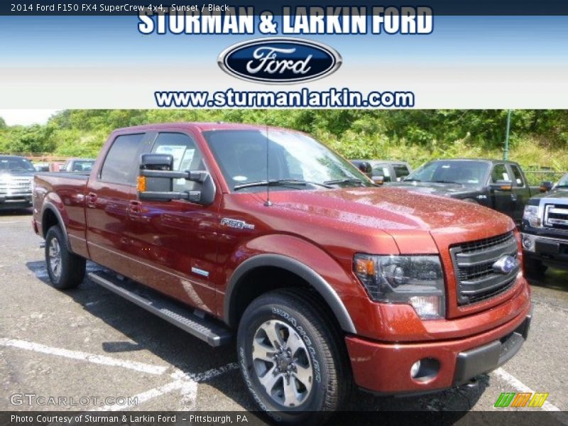 Sunset / Black 2014 Ford F150 FX4 SuperCrew 4x4