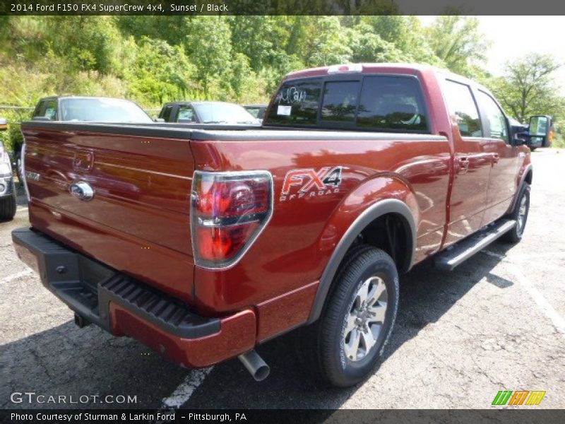 Sunset / Black 2014 Ford F150 FX4 SuperCrew 4x4