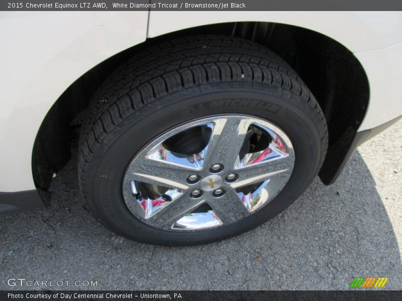 White Diamond Tricoat / Brownstone/Jet Black 2015 Chevrolet Equinox LTZ AWD