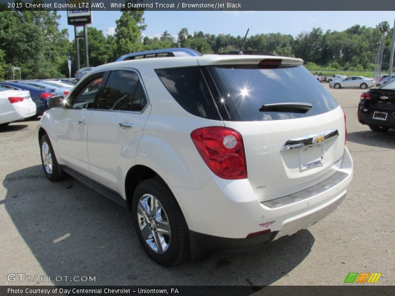 White Diamond Tricoat / Brownstone/Jet Black 2015 Chevrolet Equinox LTZ AWD